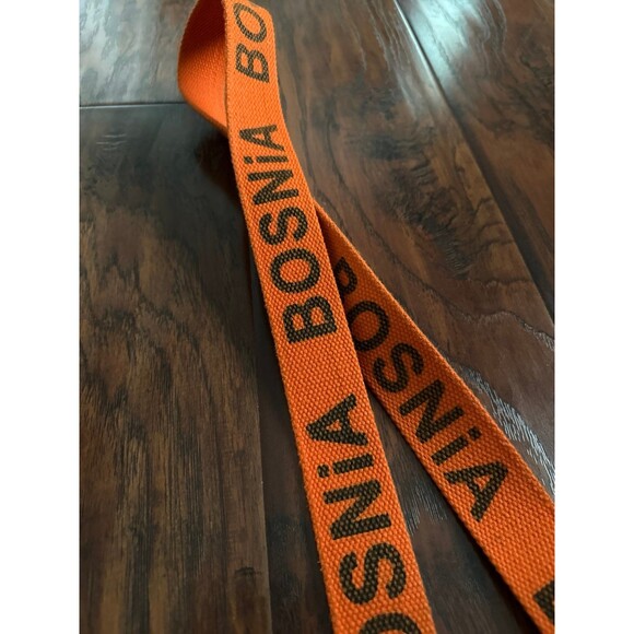 Bosnia and Herzegovina Flag Canvas Web Belt orange BiH Military Friction Buckle main image 4